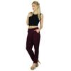 Bimba Women Red Printed Trouser Casual Pants With Pocket Boho Clothing