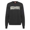 Diesel Mens Blurred Logo Sweatshirt