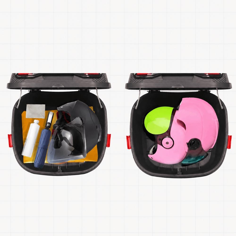 Plastic Motorcycle Rear Top Box Lockable Electric Scooter Toolbox Storage Case  Motorcycle