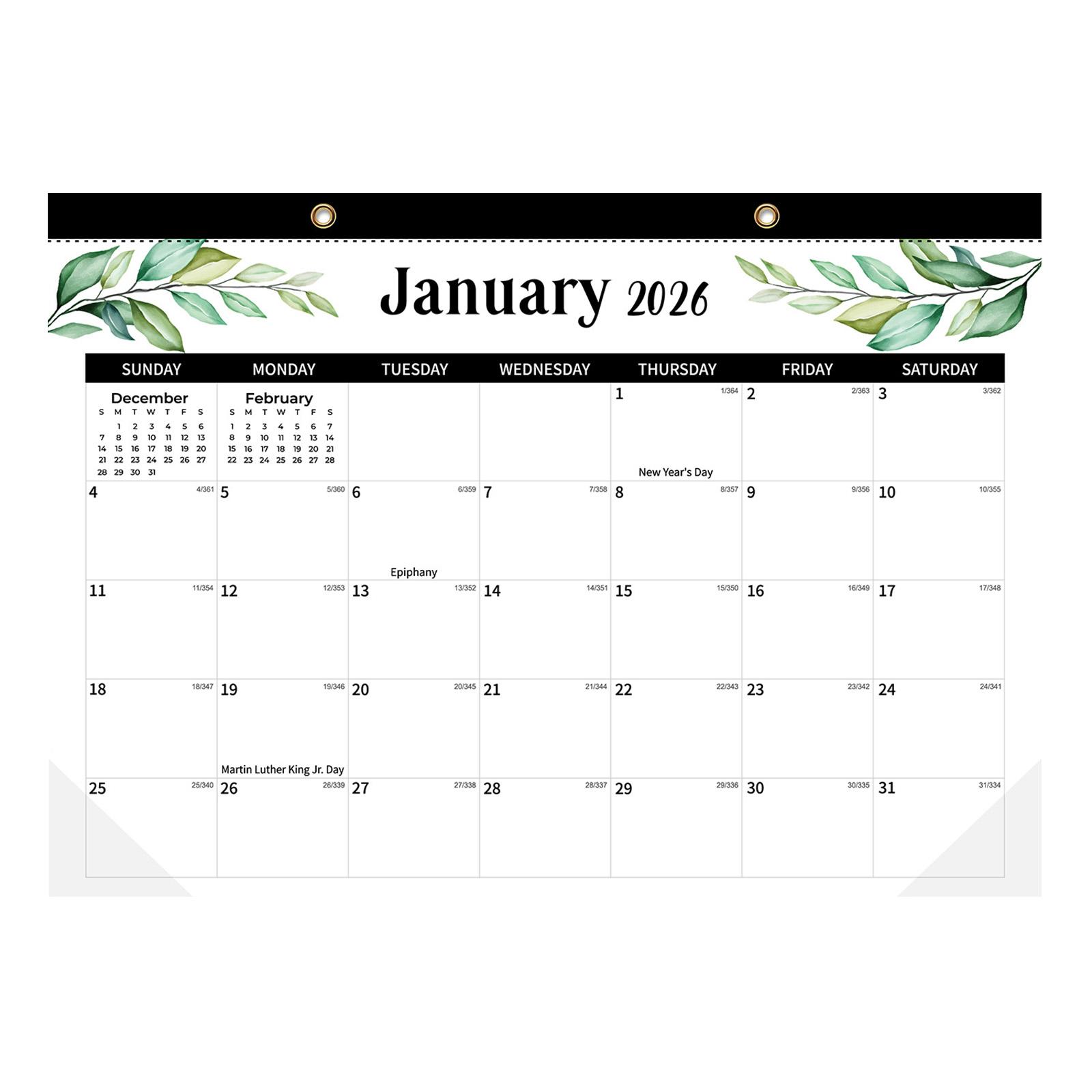 

Планировщик на 18 месяцев, настенный календарь с защитной пластиковой обложкой, большого размера, подходит для дома и для использования учителем. One Size