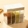 Transparent Seasoning Box Portable Tray Spice Shaker Container Multi Compartment Salt Storage MSG Pepper Sugar Kitchen Supplies