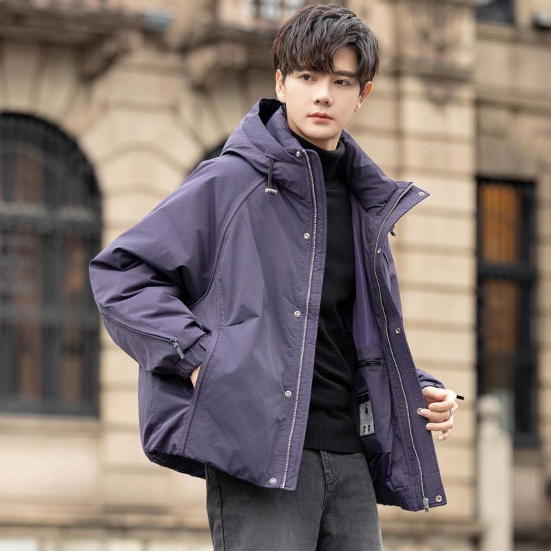 Men's 2025 Hooded Loose Fit Thick Winter Down Jacket - 90% Down, Model 2551