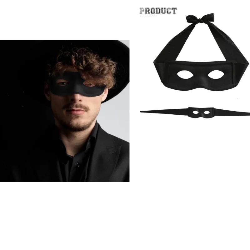 Villain Joke Bandit Zorro Eye MaskHalloween Party Mask Men  Theme Party Exquisite Masquerade Costume Supplies Cosplay Mask