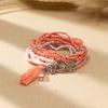 Boho Perlenarmband Instagram-inspiriert Nischenstil Farbblock-Stapelarmband-Set