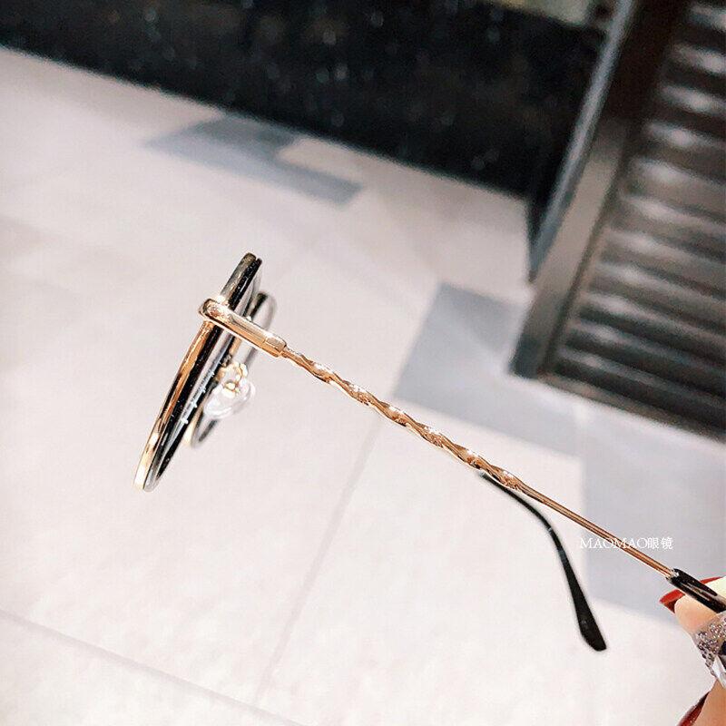 Damenbrille, Anti-Blau-Linse, Anti-Strahlungs-Brillengestell, Damenbrille, Studentin, flache Linse, Damenbrille