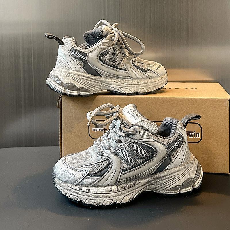 Korean Style Kids' Dad Shoes 2026: Lightweight, Versatile Sneakers for Boys and Girls, Perfect for Spring/Autumn Running and Sports.
