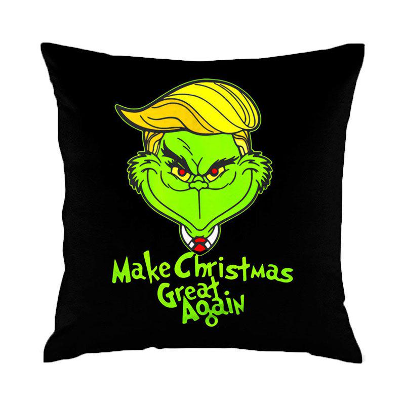 Cozy Grinch 3d Printing Christmas Pillow Case In Super Soft Peach Skin For Festive Sofa Decor