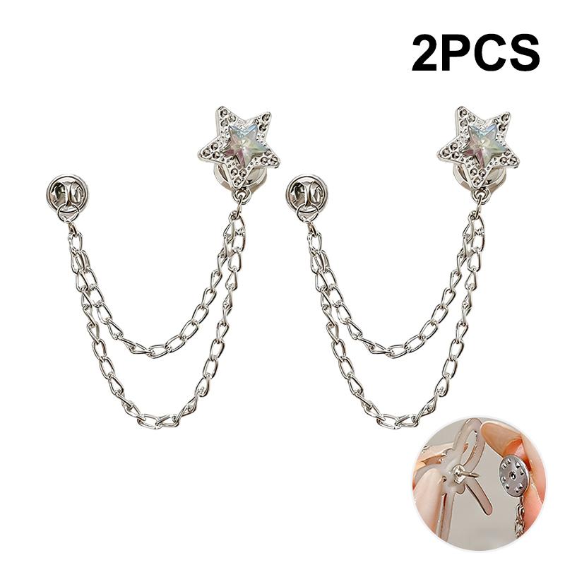 Women's Adjustable Clothes Clips with Butterfly Decorations - Instant Sleeve Shortening, Suitable for Shirts, Dresses, Pants