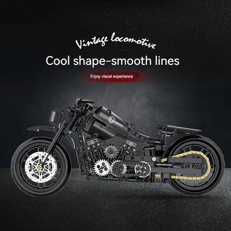 Technical Motorcycle Building Blocks Bricks Duke Harleys Motorbike Racing Car Assemble Model Moc Vehicle Toys for Kids Gift