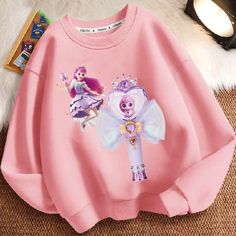 Niedliche Cartoon-Rundhals-Hoodies für Kinder, Langarm-Freizeit-Hoodies für Jungen und Mädchen für Frühling und Herbst