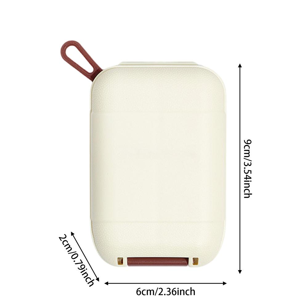 Pillendose Reise Feuchtigkeitsdicht Kleine Pillendose Tragbarer Nahrungsergänzungsmittel Tablettenbehälter Box Täglicher Medikamentenhalter für Reise