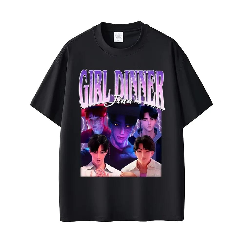 LUXEON Loose Fit Crew Neck Short Sleeve T-Shirt Casual Comfortable Polyester K Pop Demon Hunters Hunter of Demons Round Neck Top