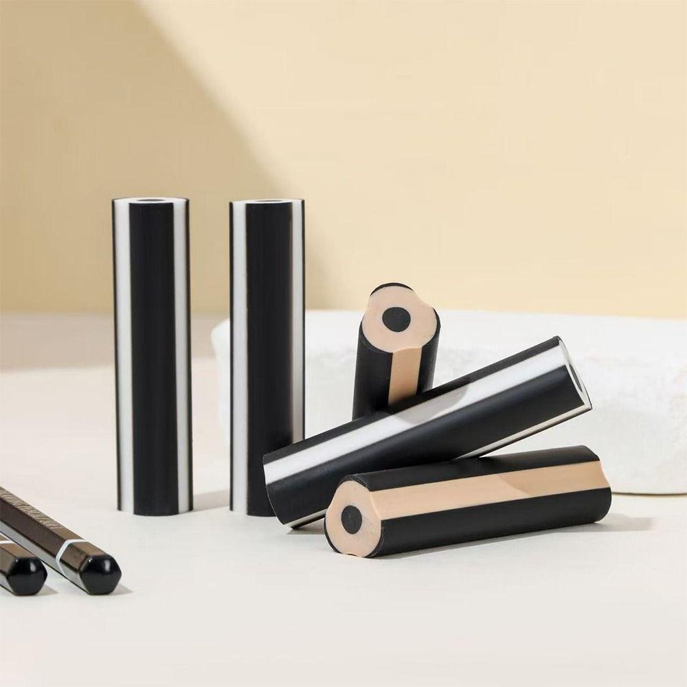 5PCS/Set Pen Shape Eraser Without Leaving Marks Rubber Eraser New Student Stationery  School Office