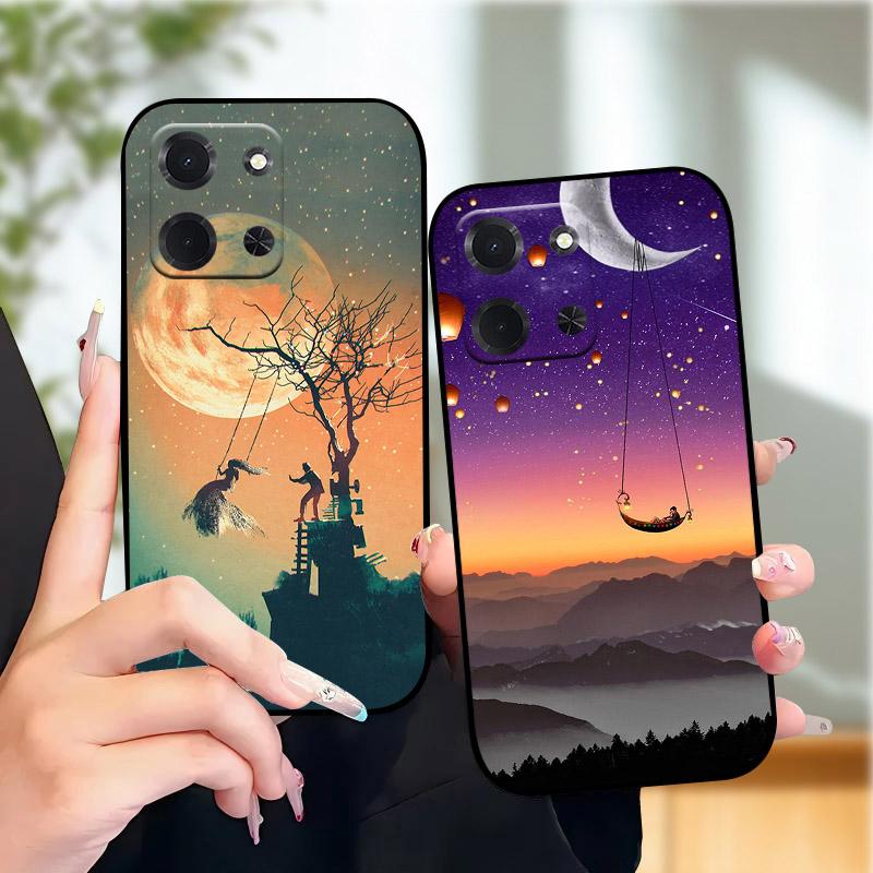 For Xiaomi Poco C85 5G Phone Case Luxury Lion Wolf Flower Printed Casing Soft Silicone TPU Back Cover For POCO C85 POCOC85 173mm