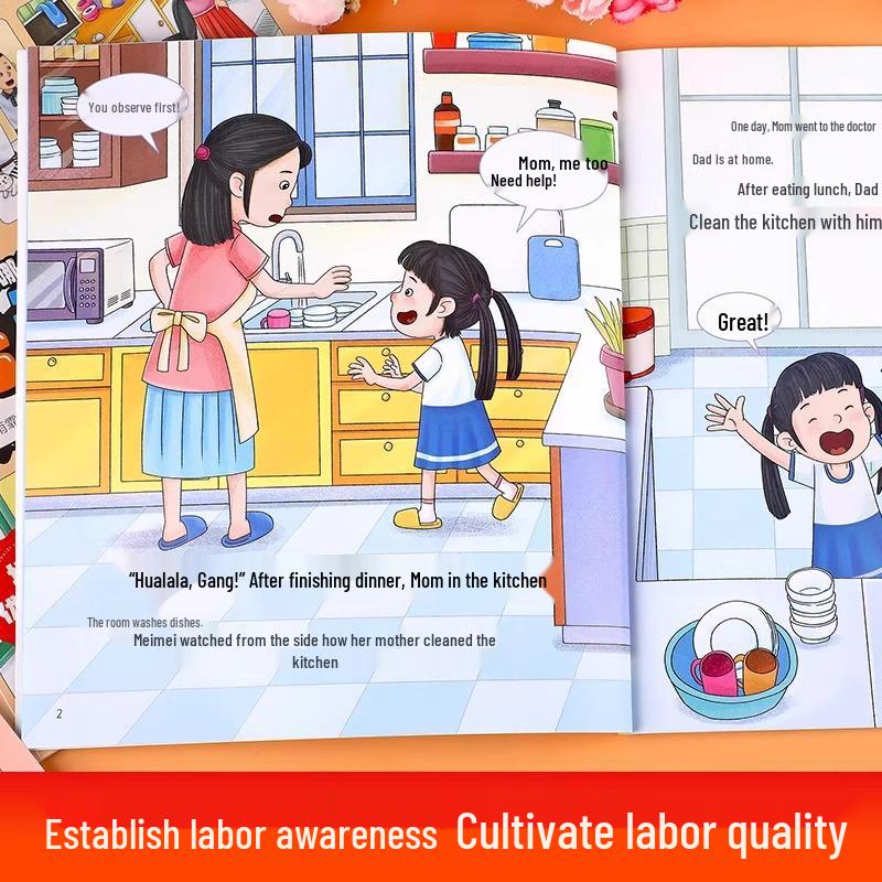Children's Labor Education: 8-Book Set for Ages 3-6 - Early Childhood Awareness & Enlightenment