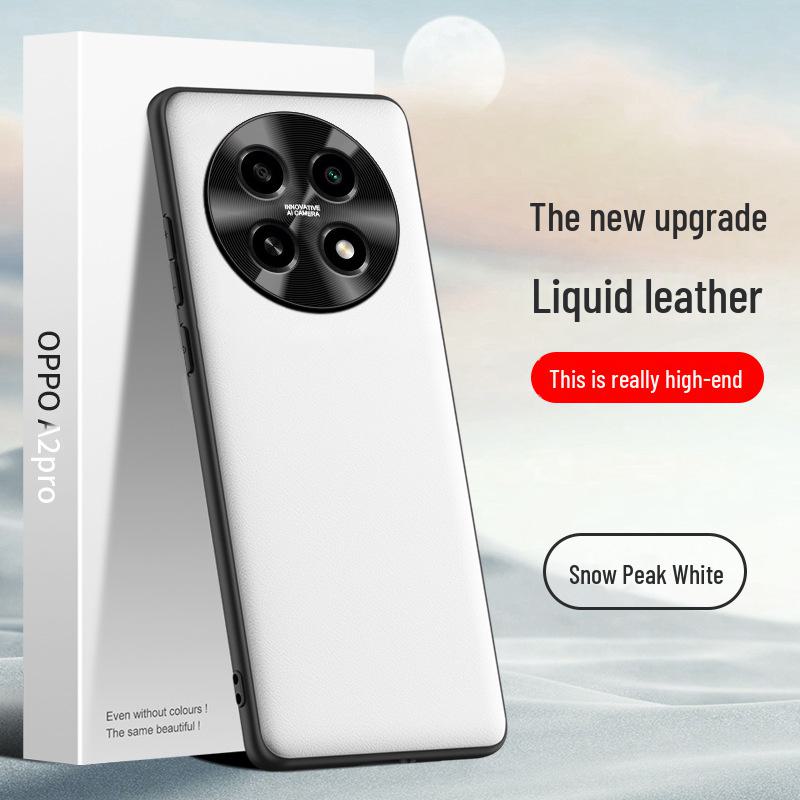 

Защитный чехол из жидкой кожи для мобильного телефона Oppo A2 Pro, устойчивый к падениям и загрязнениям, цельная конструкция. oppoA2pro