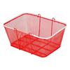 Shopping Baskets, 12 PCS, 22L Stackable Metal Grocery Baskets with Handles, Dense Mesh Structure, Holds up to 20 kg, Portable for Grocery, Retail,