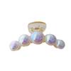 Resin Handcrafted Plastic Pearl Hair Claw With Charming Fresh And Sweet Design