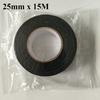 Black Color 1Roll Width 9/19/25MM Length 15M Wiring Harness Tape Strong Adhesive Cloth Fabric Flame Retardant Tape For Looms Car