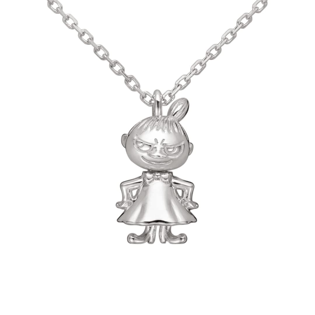 

Moomin Little My Shaking Necklace Silver MOONIN Accessories Jewelry Popular Present Gift [U-Treasure] Women s