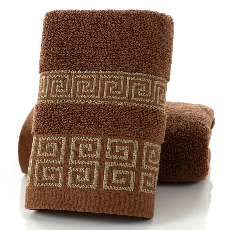 Ten thousand grid pure cotton towel solid color broken file is not easy to lose hair household absorbent face towel bath