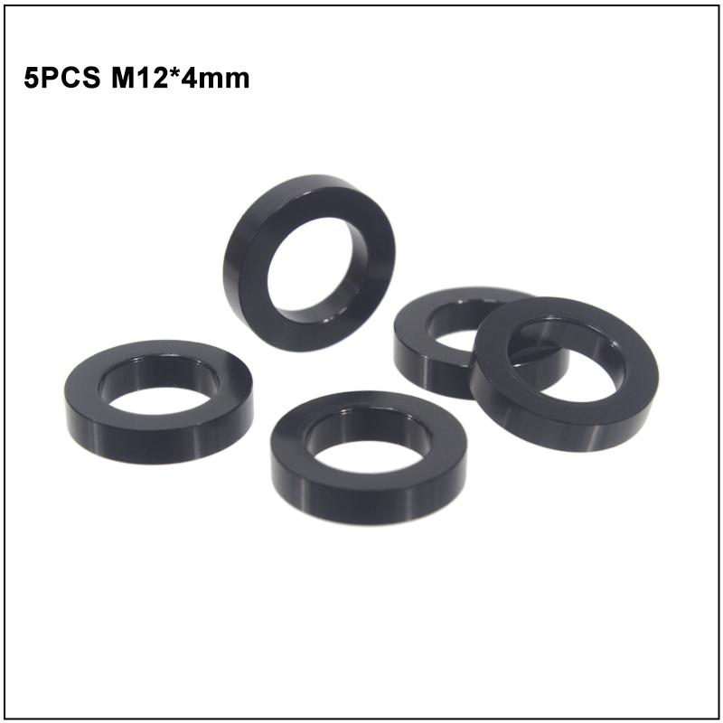 Bicycle Thru Axle Skewer Spacer M12x4mm/5mm/6mm/1.5mm/0.5mm MTB Fat Bike Shaft Skewer Washer Bike Hub Skewer Flat Spacer Washer