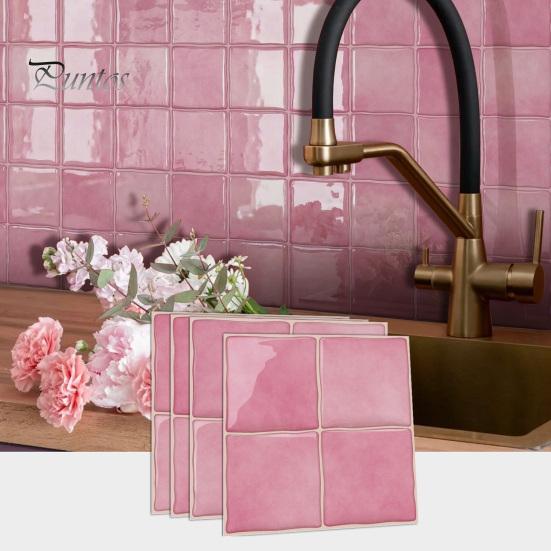 Easy to Clean Wall Decals Brick Stickers, Self-Adhesive Peel And Stick Backsplash Tiles, Waterproof Apply Tiles Moisture-proof Decor for Laundry Room