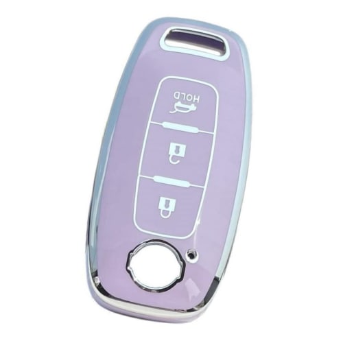 

ZANEKO New X-Trail Key Case Compatible Nissan Sakura Aria Key Cover (Purple)