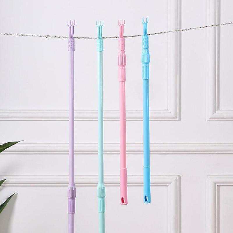 Balcony Fork Pole The Hangers For Clothes Pole Retractable Pole Drying Pole Fork Dress Stick Space Saving Clothing Rack