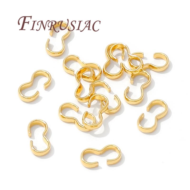 50-100Pcs 18K Gold Plated 3 Shape Clasps Connectors For Jewelry Making,Clasp For Bracelets Accessories DIY Jewelry Making