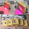 LED Lights Display Base Wooden Lighted Base Stand Compatible for w/ La-ser Crystal Glass Resin Art Colorful /White/Warm