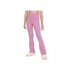 Dri-Fit One High-Waisted Slim Fit Flare Leggings With Logo Print Kids Leggings Mystery-Flamingo-Red White FZ5609-646