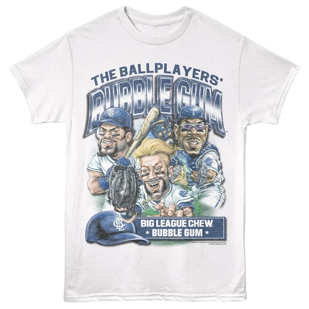 

Big League Chew Ball Players Bubble Gum Blue Team Collage Men s T shirt XL