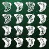 Face Art Templates with Smooth Surfaces Drawing Stencils for Easy Cleaning and Professional Cosmetic Applications