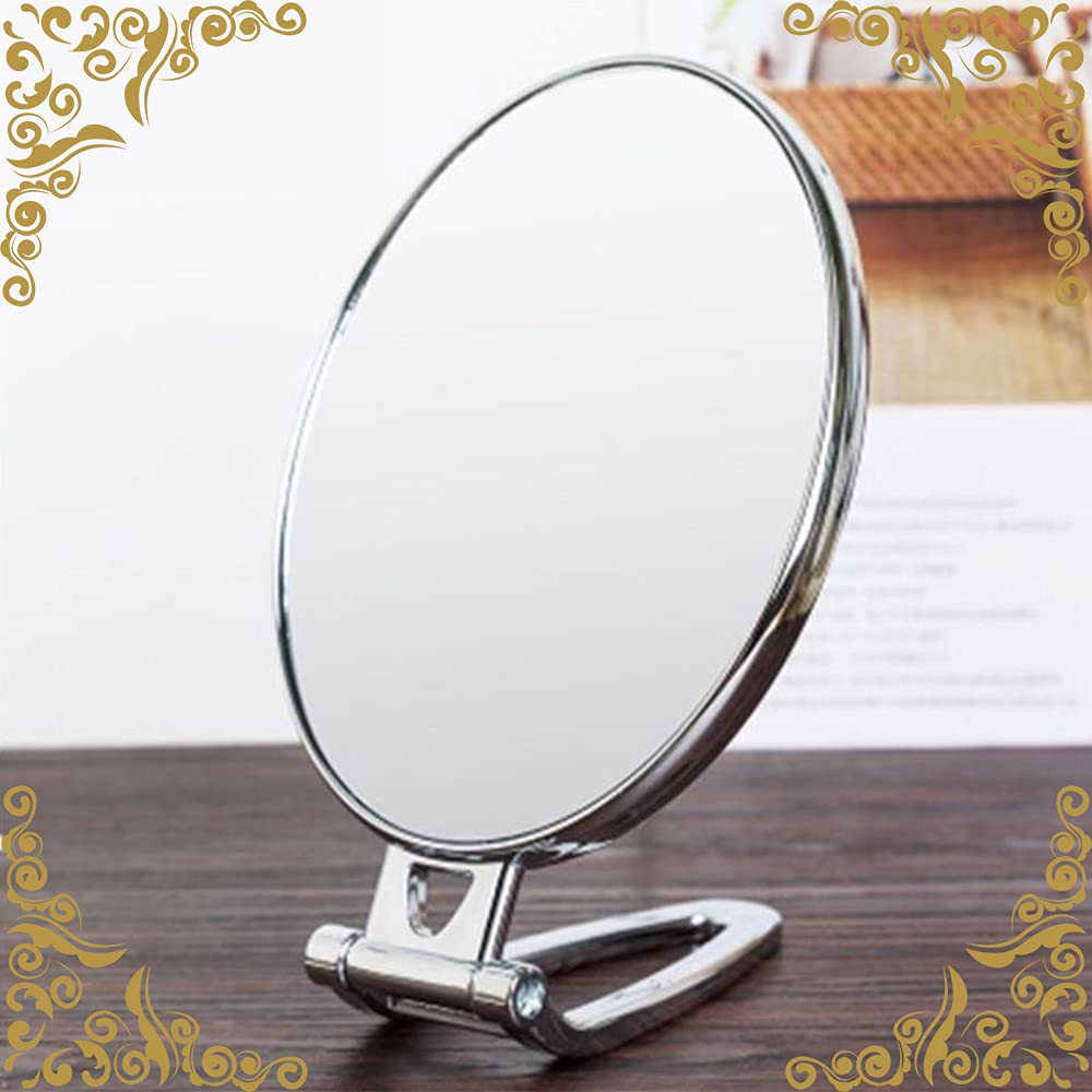 Life System Magnifying Makeup Mirror M004 Mirror, Mirror, Double-Sided (Silver, Oval)
