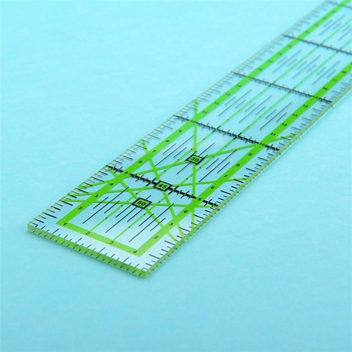 Transparent Quilting Ruler Tailor Sewing Ruler Cutting Guide Measuring Tools for Sewing Quilting and DIY Crafts