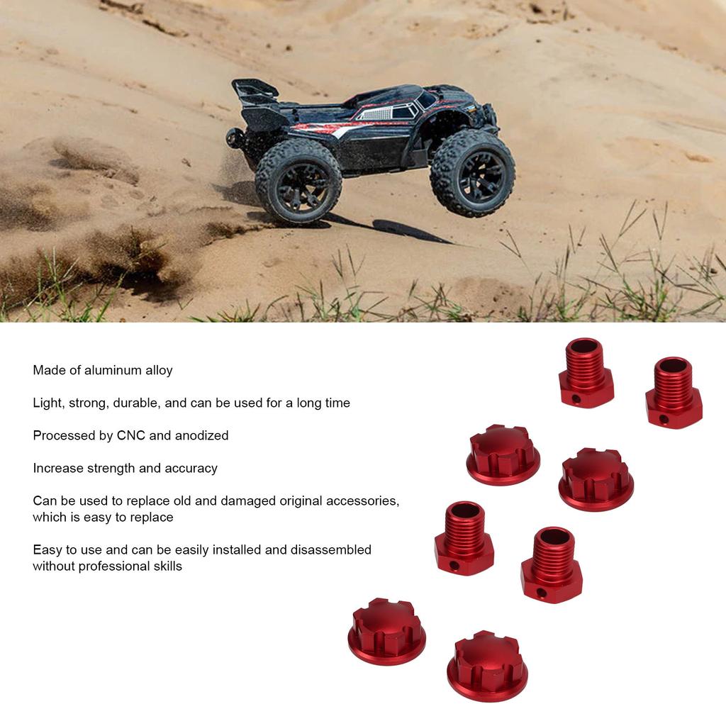17mm RC Wheel Hubs Hex Kit Aluminium Alloy RC Wheel Hubs Adapter for   1Celsius10 Upgrade