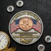 1/2/3/4/5Pcs The Last Cent Collectible Coin American Flag Eagle Final Cent Souvenir Coin Memorial Token History Buffs Collectors Enthusiasts Keepsake