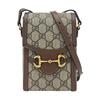[Gebraucht] Horsebit 1955 Logo Canvas und Leder Handy Tasche - Sehr Gut #KOPZNB