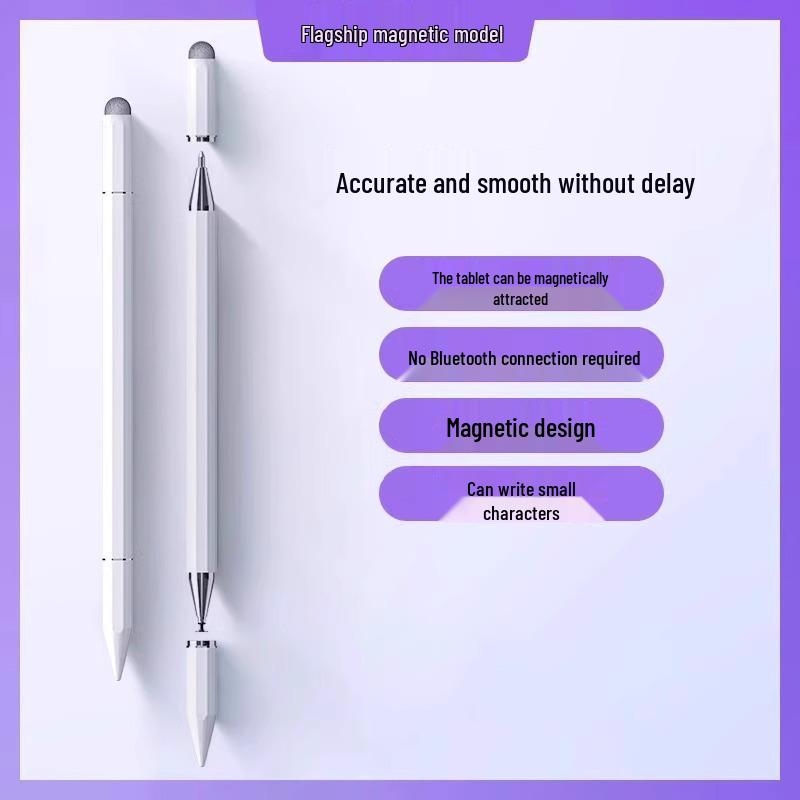 Universal Magnetic Touchscreen Stylus Pen for Mobile, Tablet, and Learning Device - Fine Tip for Photo and Video Editing