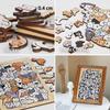 Kids Creative Animal Shape Puzzles Table Games Dog Cat Panda Stacked Puzzle Brain Games Montessori Thinking Education Wooden Toy
