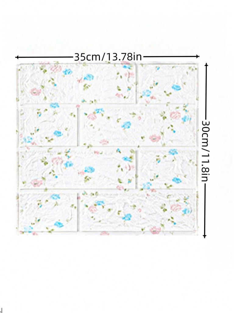 Home decoration supplies Wall decoration peel wallpaper brick detachable wallpaper peel paste self-adhesive 5 sheets 1 set