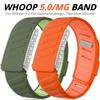 Cinturino Incastonato di Diamanti per WHOOP 5.0 Cinturino Sportivo in Silicone Braccialetto Casual con Cornice Metallica a U Completamente Diamantata per WHOOP 5.0 Cinturino ECG-MG