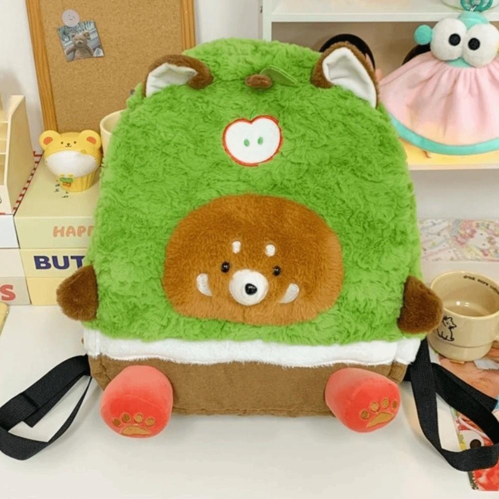 Kawaii Cartoon Fluffy Backpack Casual Plush Shoulder Bag Cute Student’s School Bag  Outdoor
