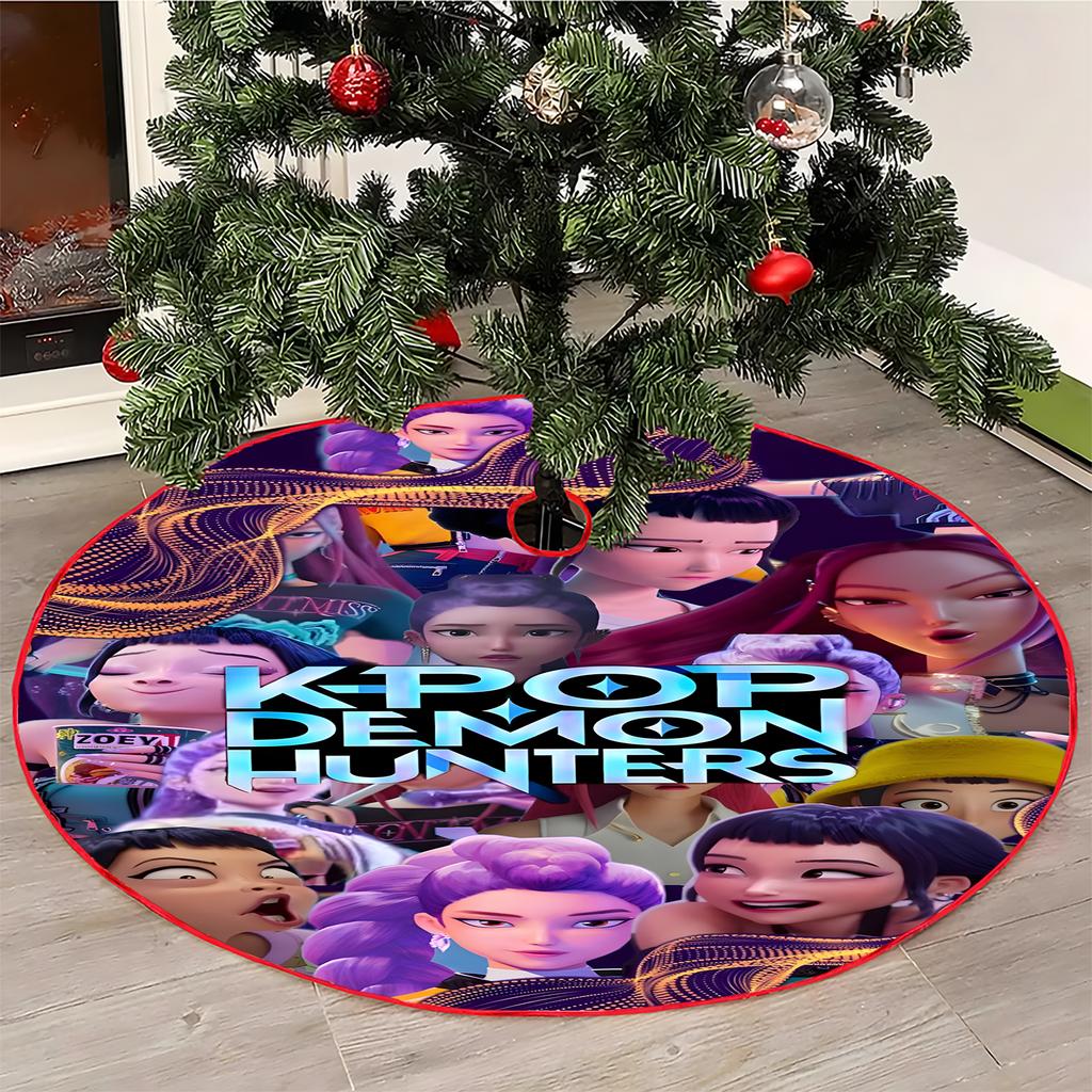 Christmas Tree Skirt Decoration For Home Xmas Tree Decorations Skirt Ornament Festive Holiday Party Decorations Indoor Outdoor