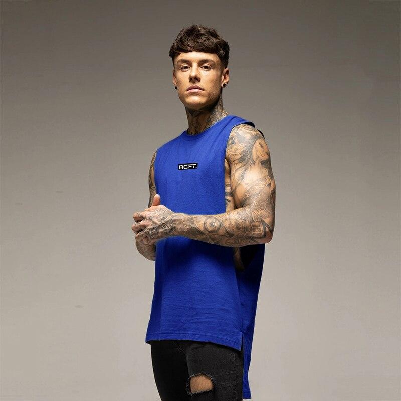 Muscleguys Men's Summer Thin Personalized Clothes comfortable Sleeveless T-shirt Loose Fitness Vest Gym Clothing Priority Delivery