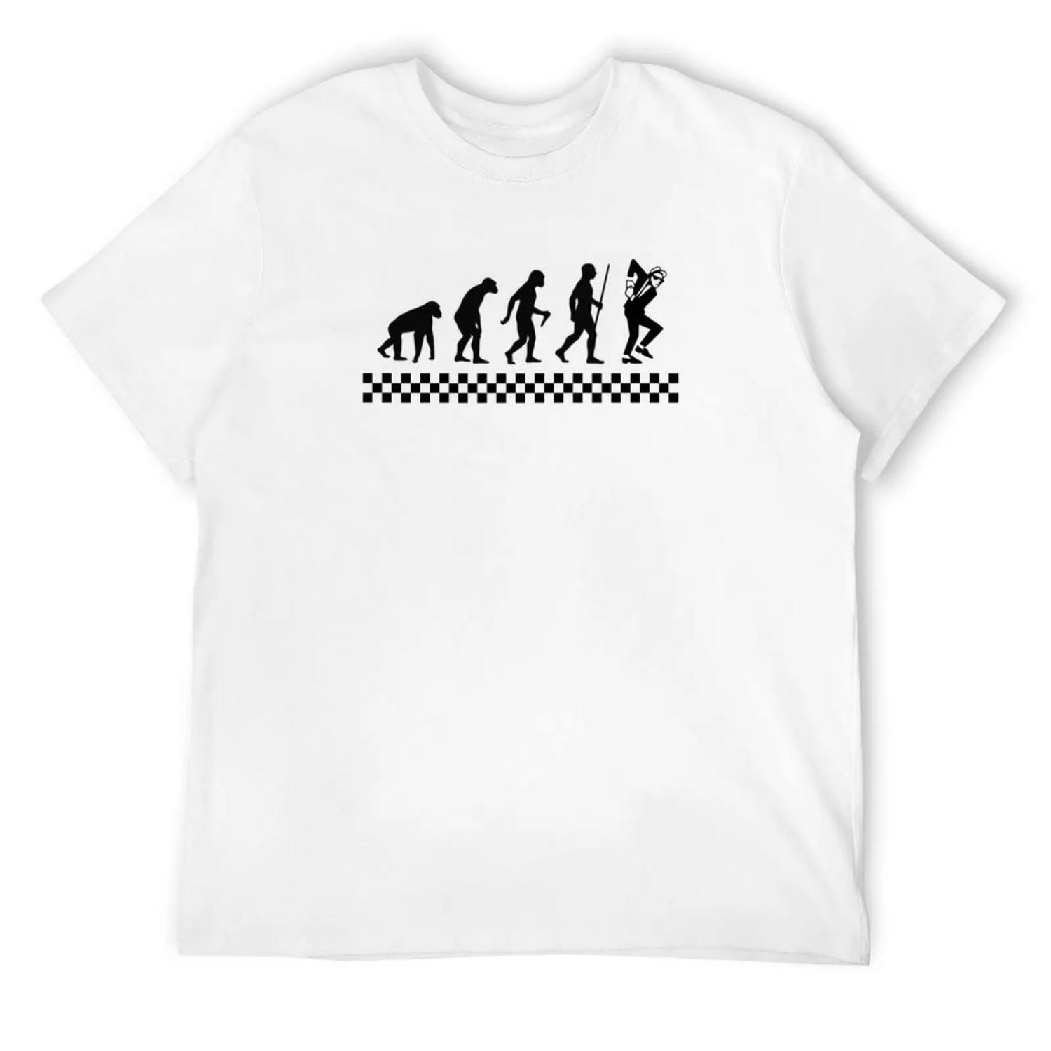 Evolution of Ska T-Shirt T-shirts man kawaii clothes men clothings S