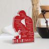  1pc Acrylic Love Note for Husband - 'to My Husband' Desktop Decoration with Romantic Messages, Red Heart & Tree Design, Perfect Gift From Wife 
