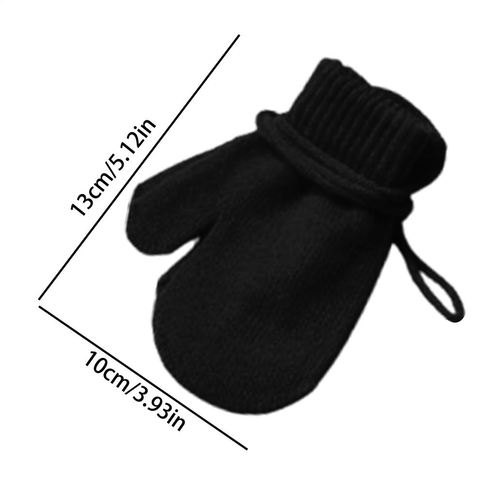 

Kids Gloves Knitted Children Winter Warm Gloves Baby Girls Baby Boys Toddler Knitted Acrylic Gloves Warm Kids Gloves 1Paies чёрный