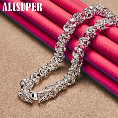 925 Sterling Silver 7 mm 18 tum Kedja Halsband Smycken